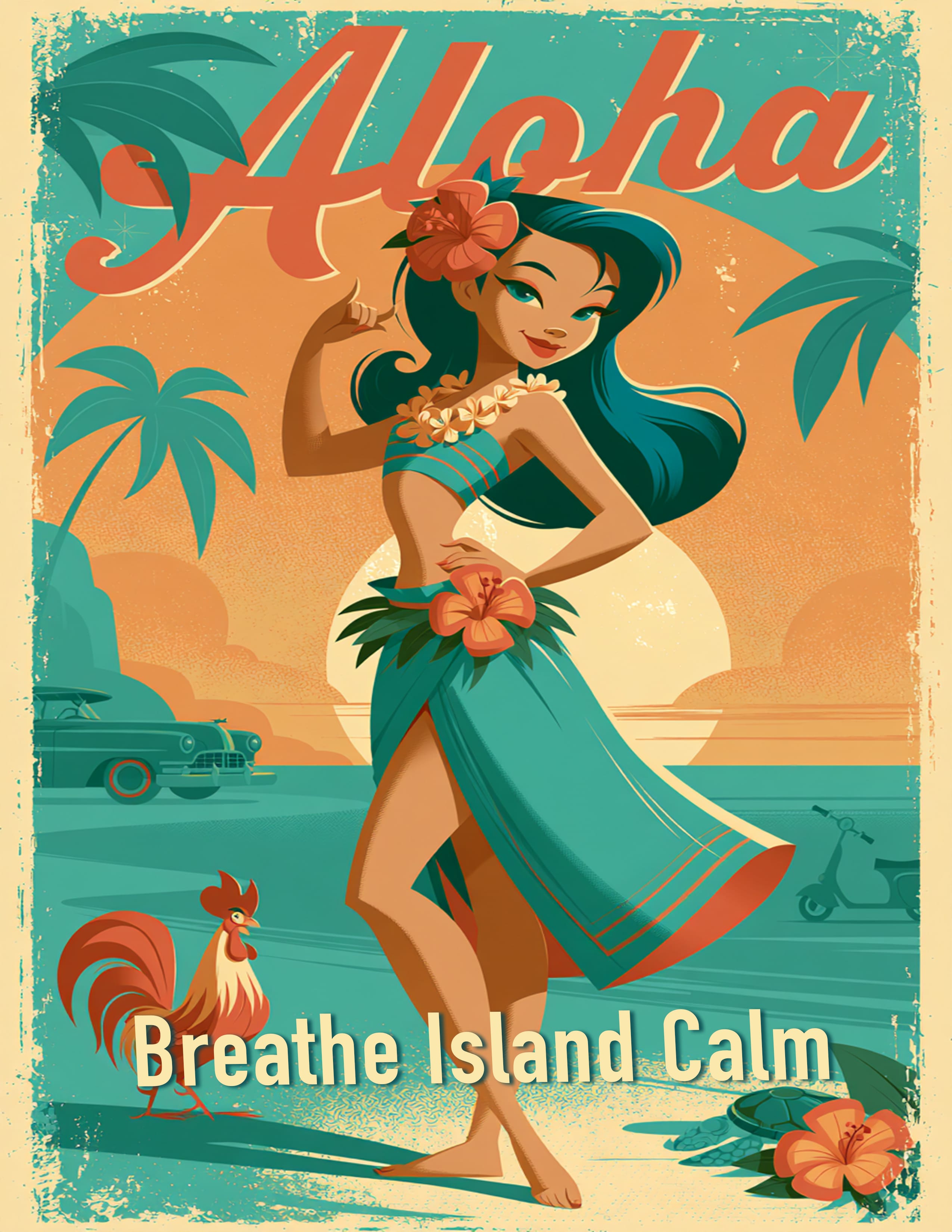 RT 506 - Original Hawaii Art Print by Wailea Art