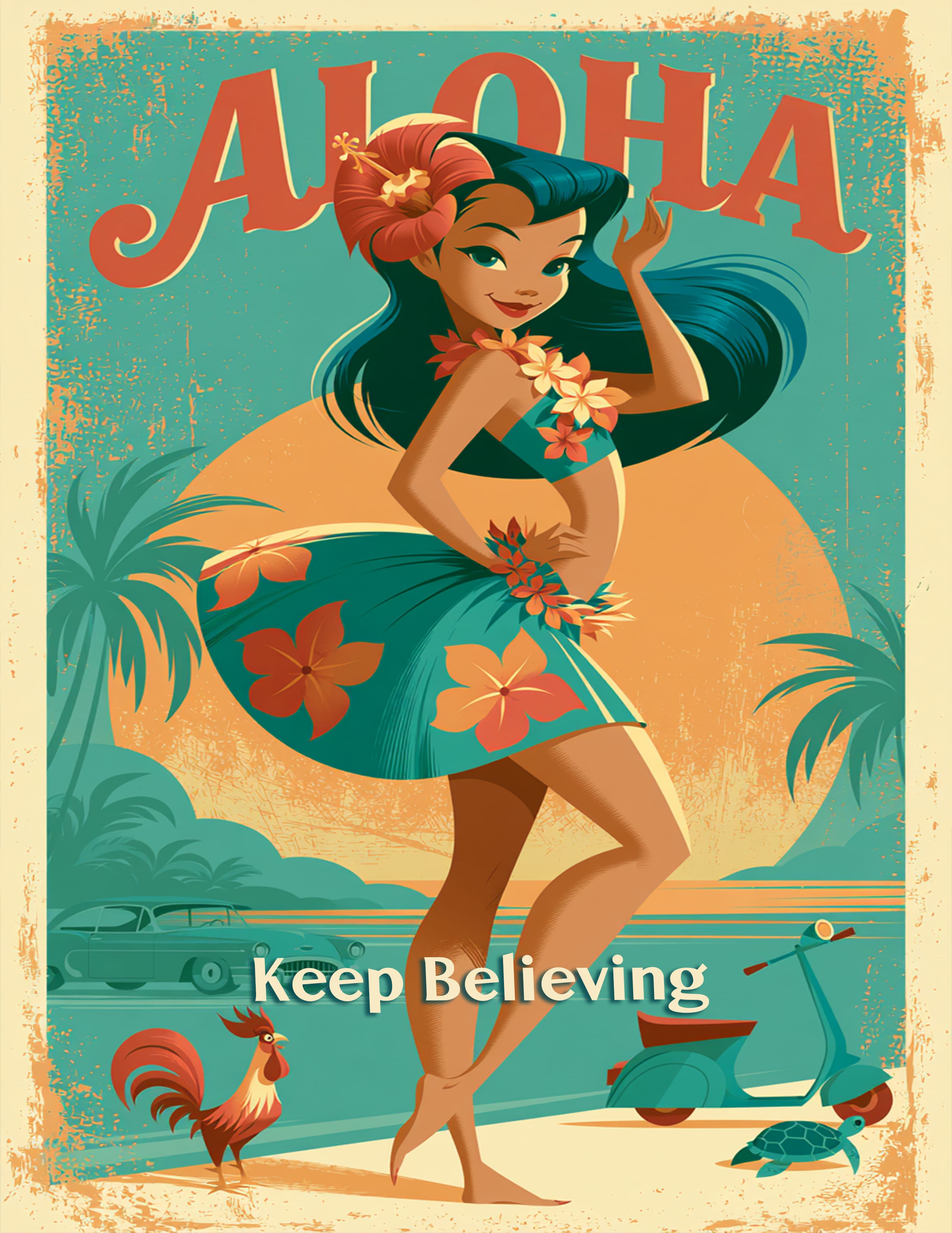 RT 517 - Original Hawaii Art Print by Wailea Art