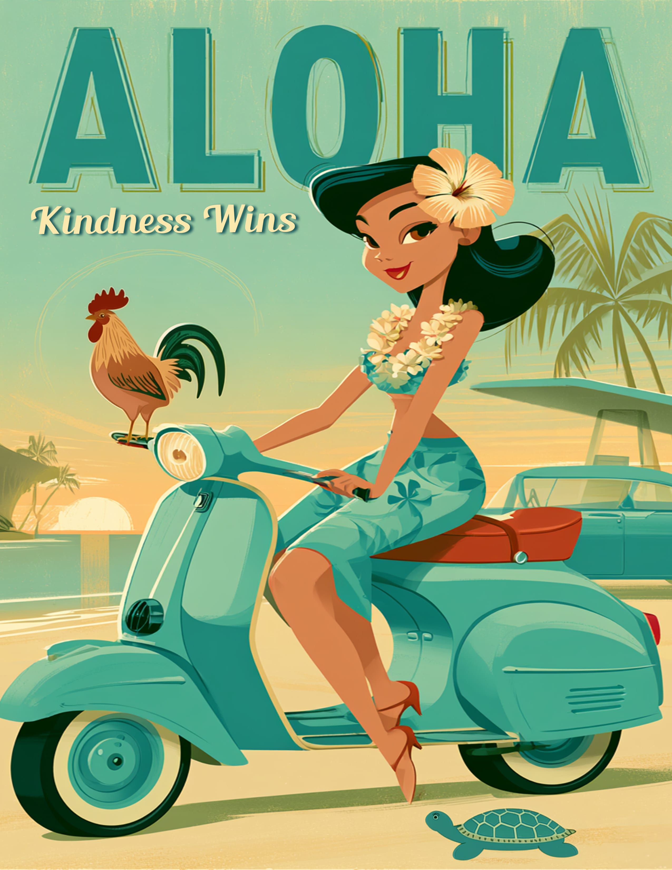 RT 519 - Original Hawaii Art Print by Wailea Art