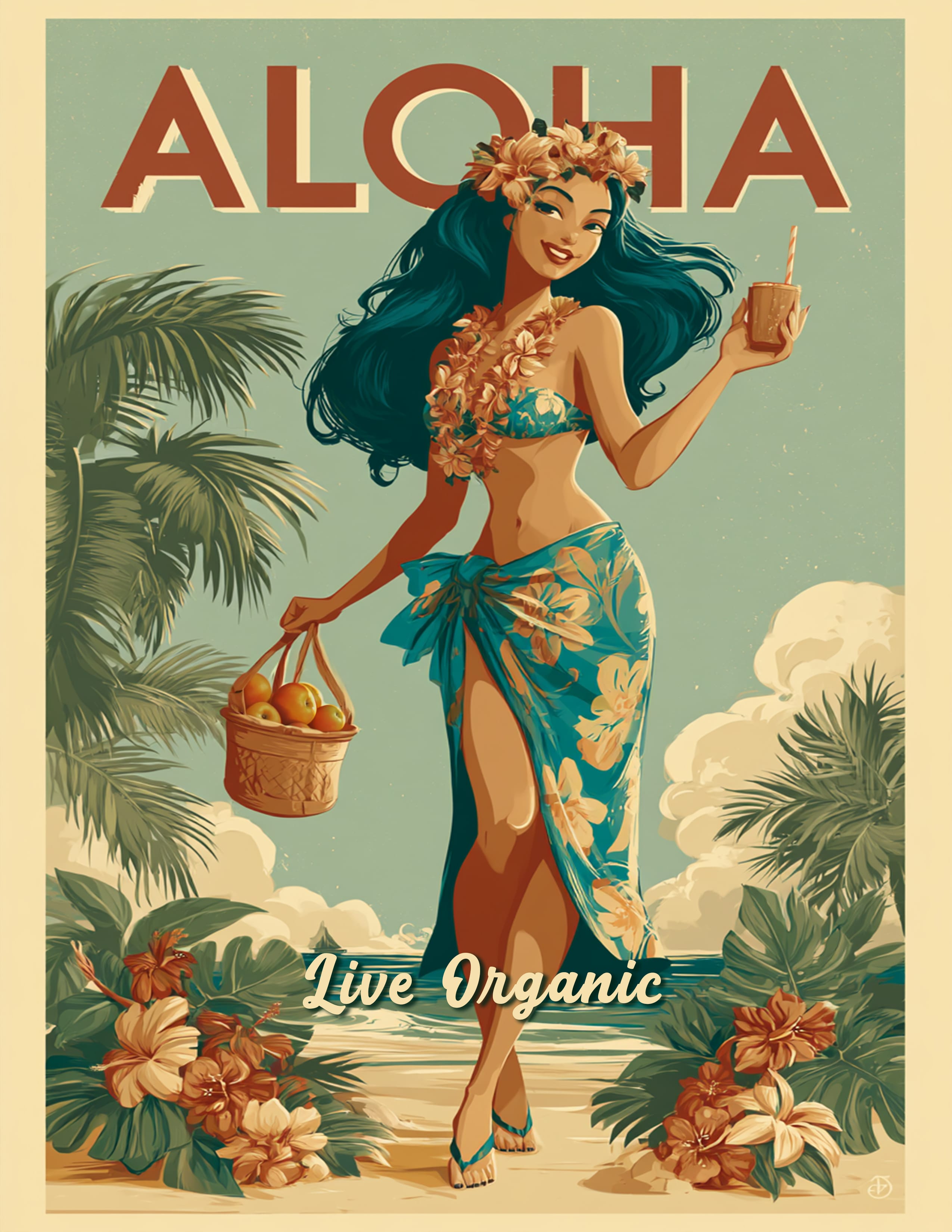 RT 523 - Original Hawaii Art Print by Wailea Art