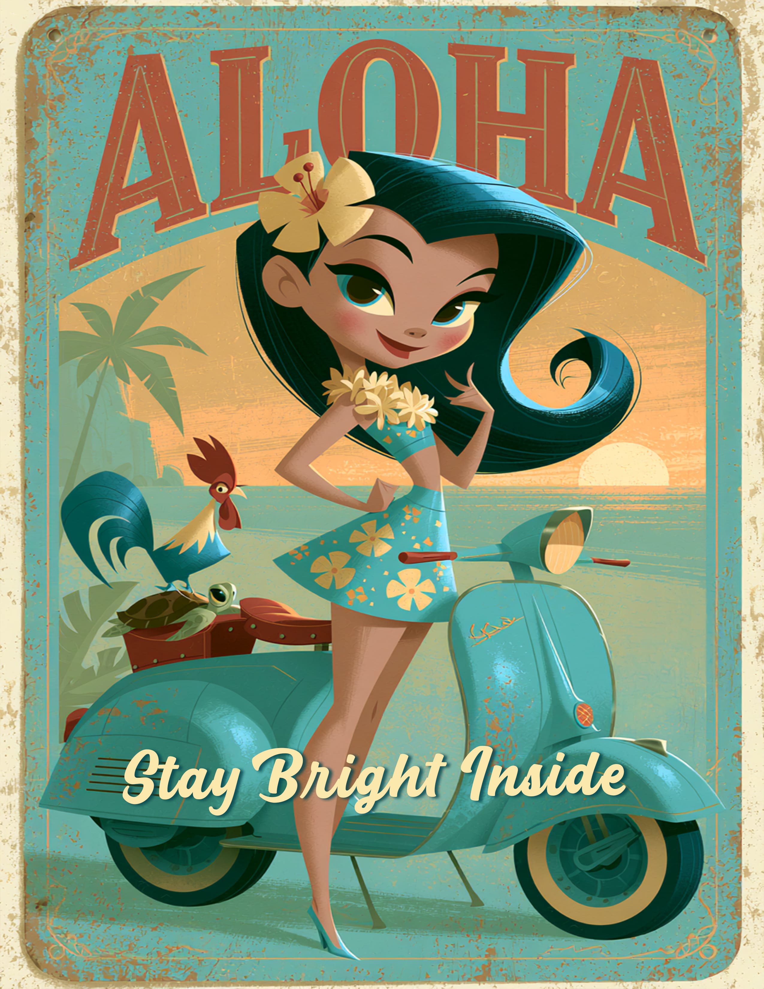 RT 535 - Original Hawaii Art Print by Wailea Art