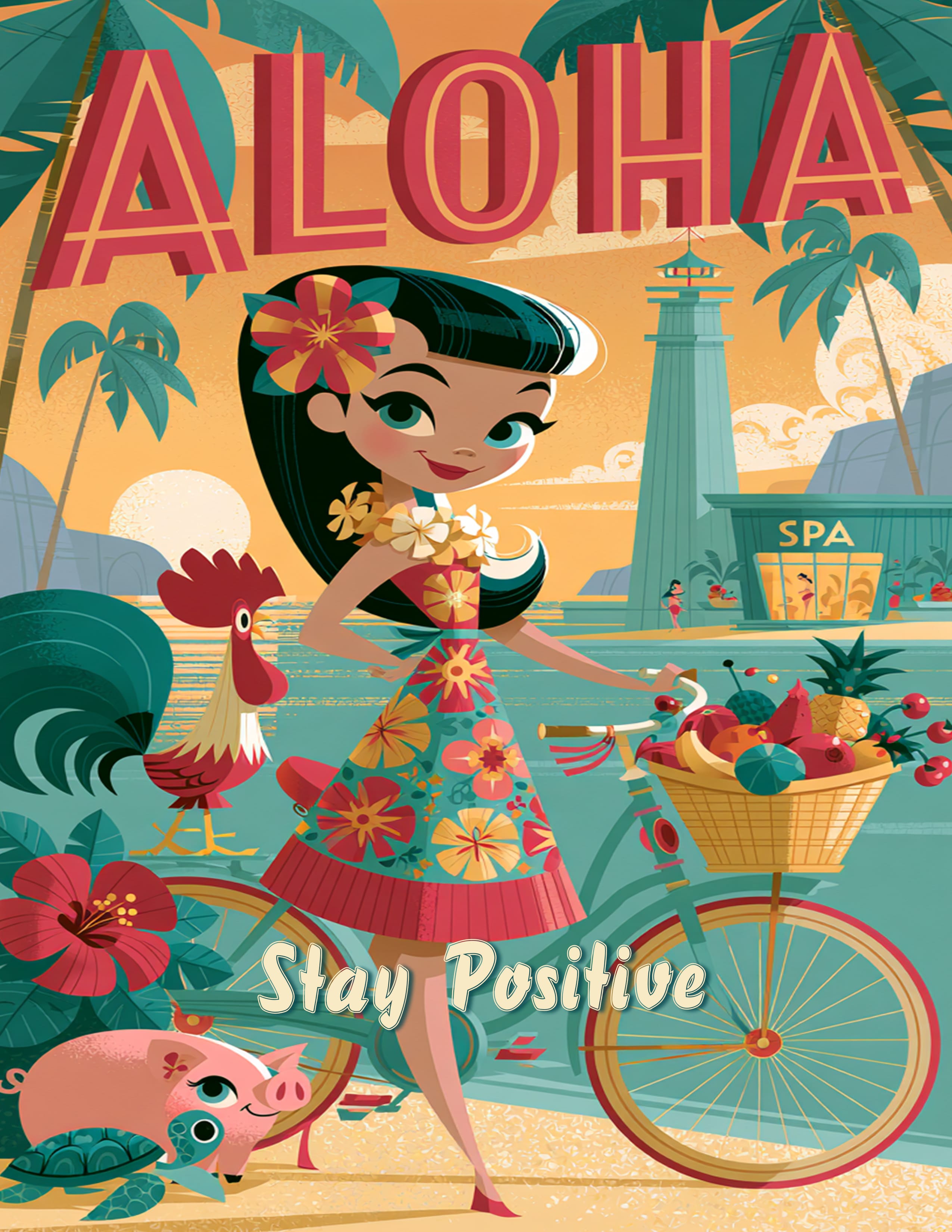 RT 537 - Original Hawaii Art Print by Wailea Art