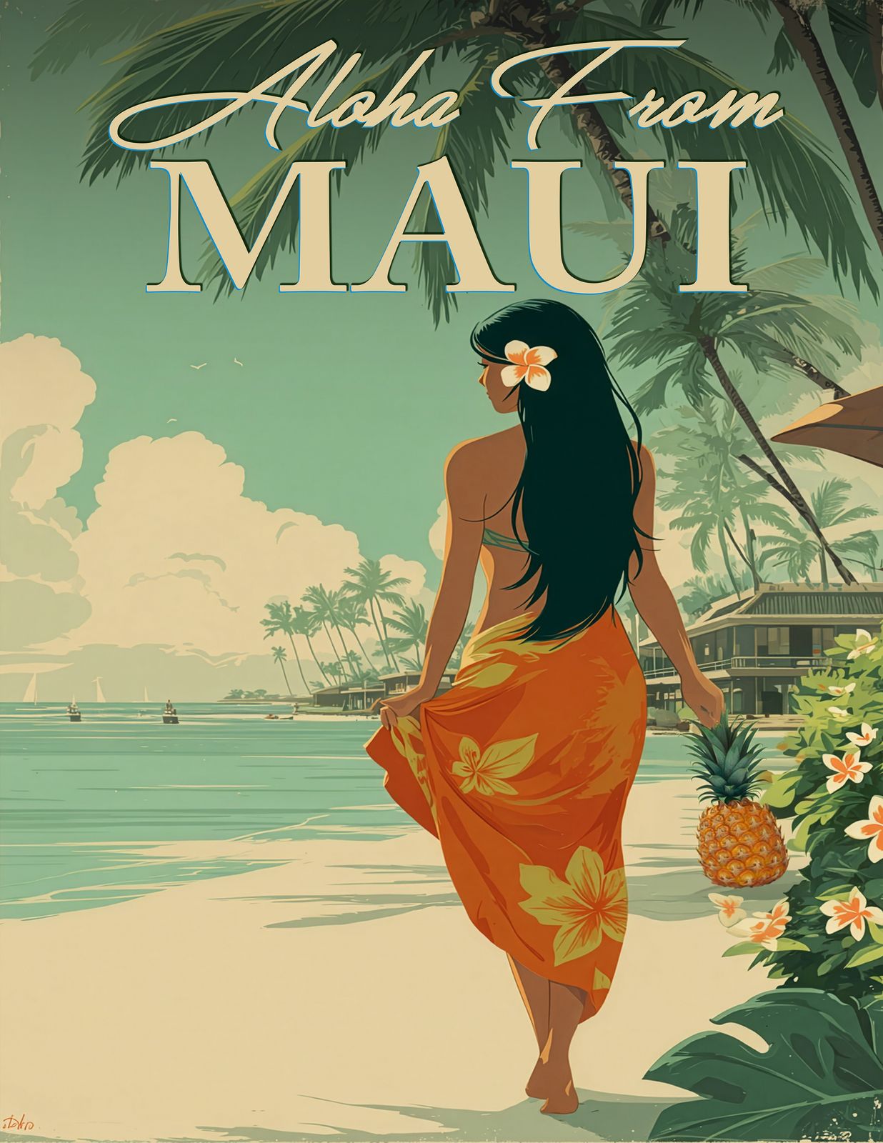 RT 515 - Original Hawaii Art Print by Wailea Art