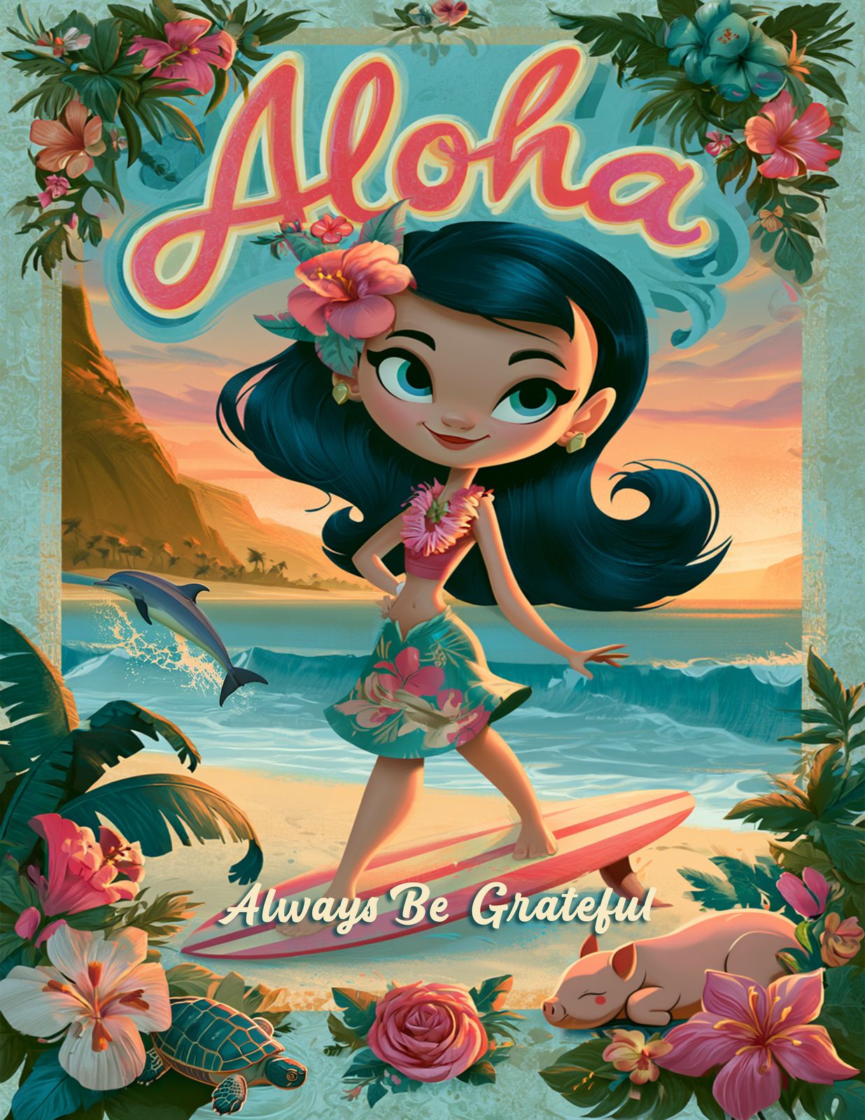 RT 516 - Original Hawaii Art Print by Wailea Art