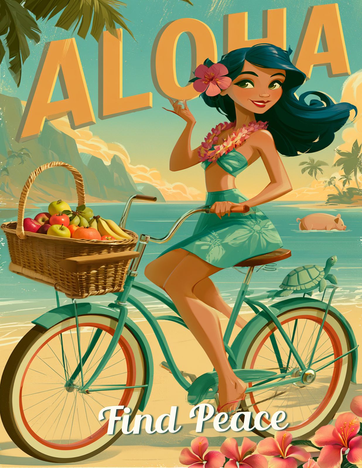 RT 522 - Original Hawaii Art Print by Wailea Art