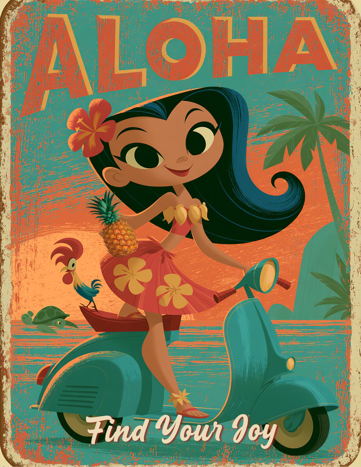 RT 523 - Original Hawaii Art Print by Wailea Art