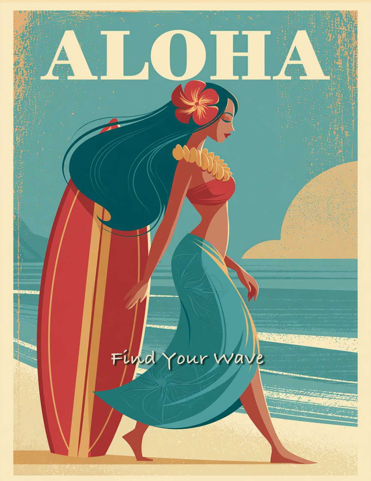 RT 524 - Original Hawaii Art Print by Wailea Art