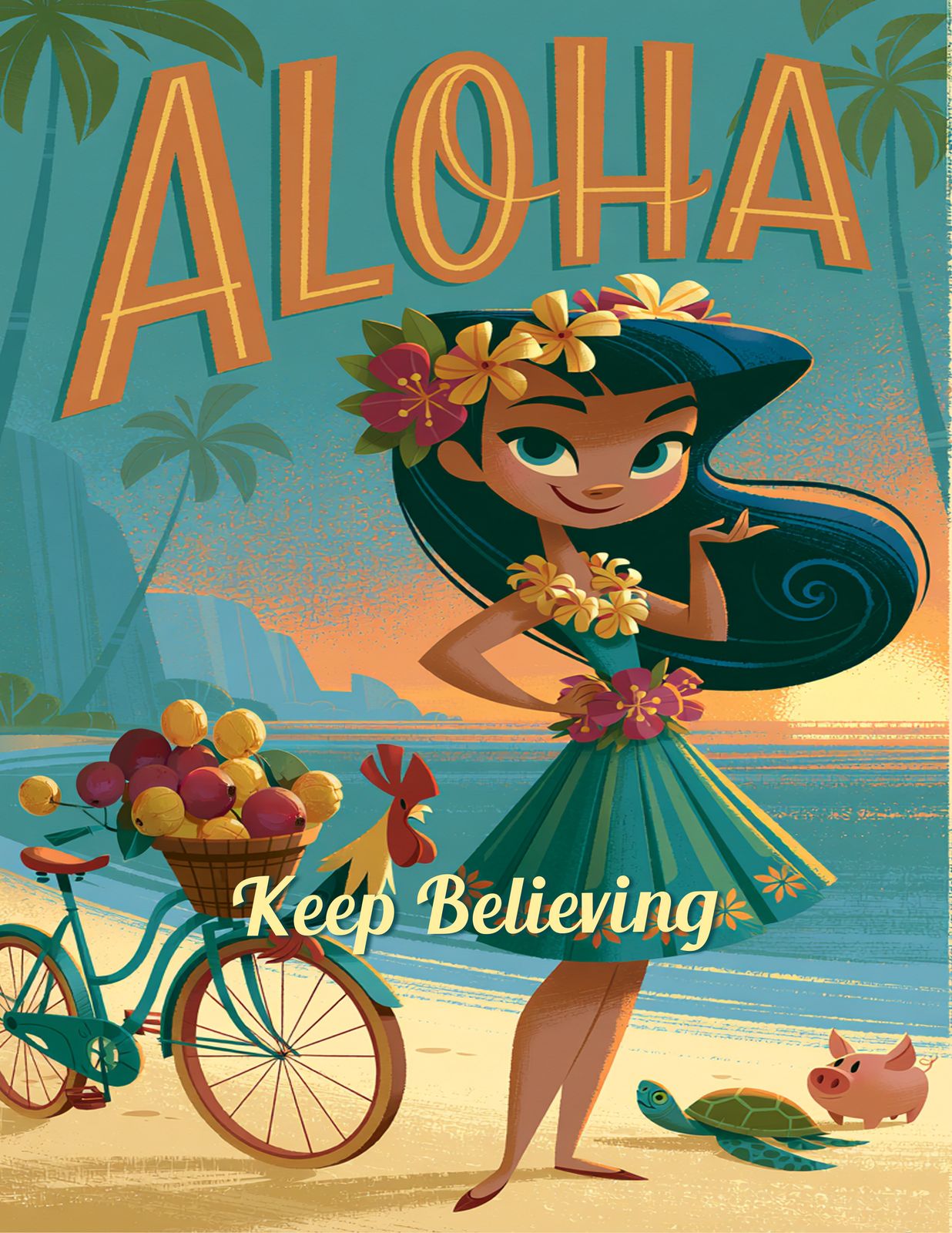 RT 530 - Original Hawaii Art Print by Wailea Art