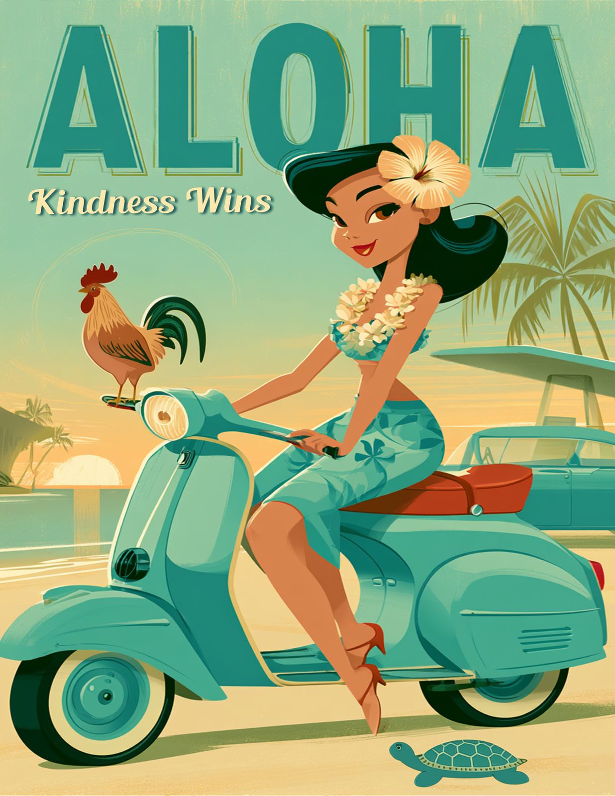 RT 531 - Original Hawaii Art Print by Wailea Art
