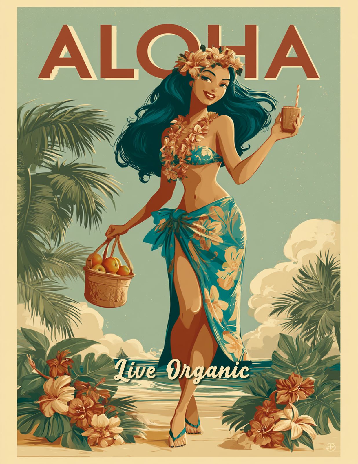 RT 535 - Original Hawaii Art Print by Wailea Art