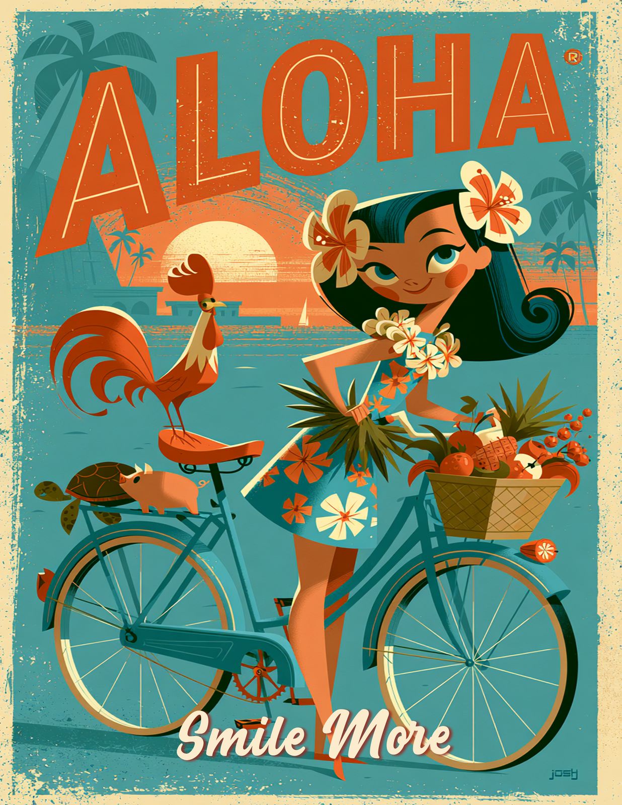 RT 545 - Original Hawaii Art Print by Wailea Art