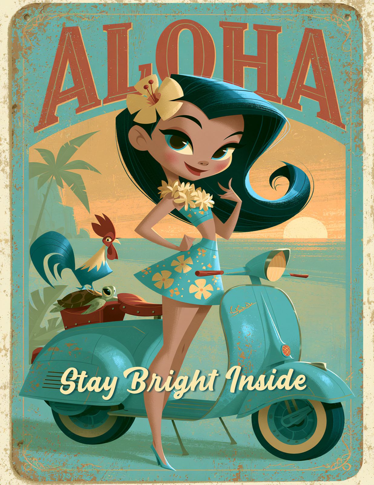 RT 547 - Original Hawaii Art Print by Wailea Art