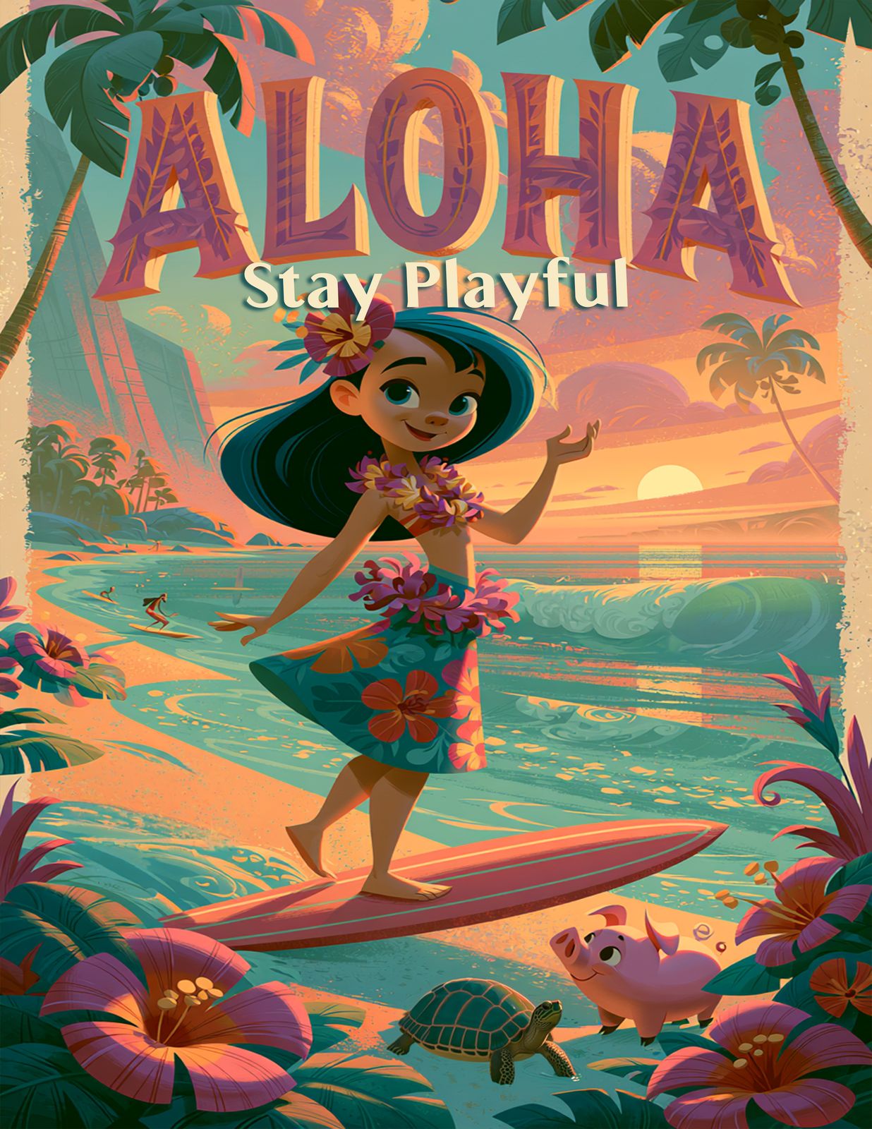 RT 548 - Original Hawaii Art Print by Wailea Art