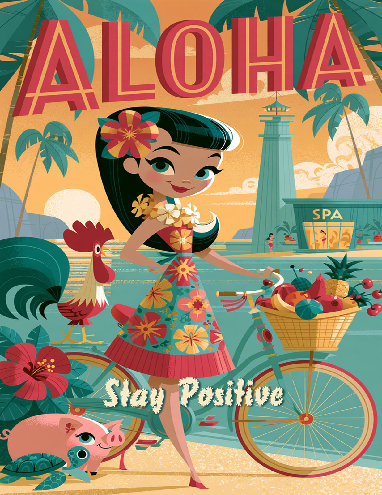 RT 549 - Original Hawaii Art Print by Wailea Art