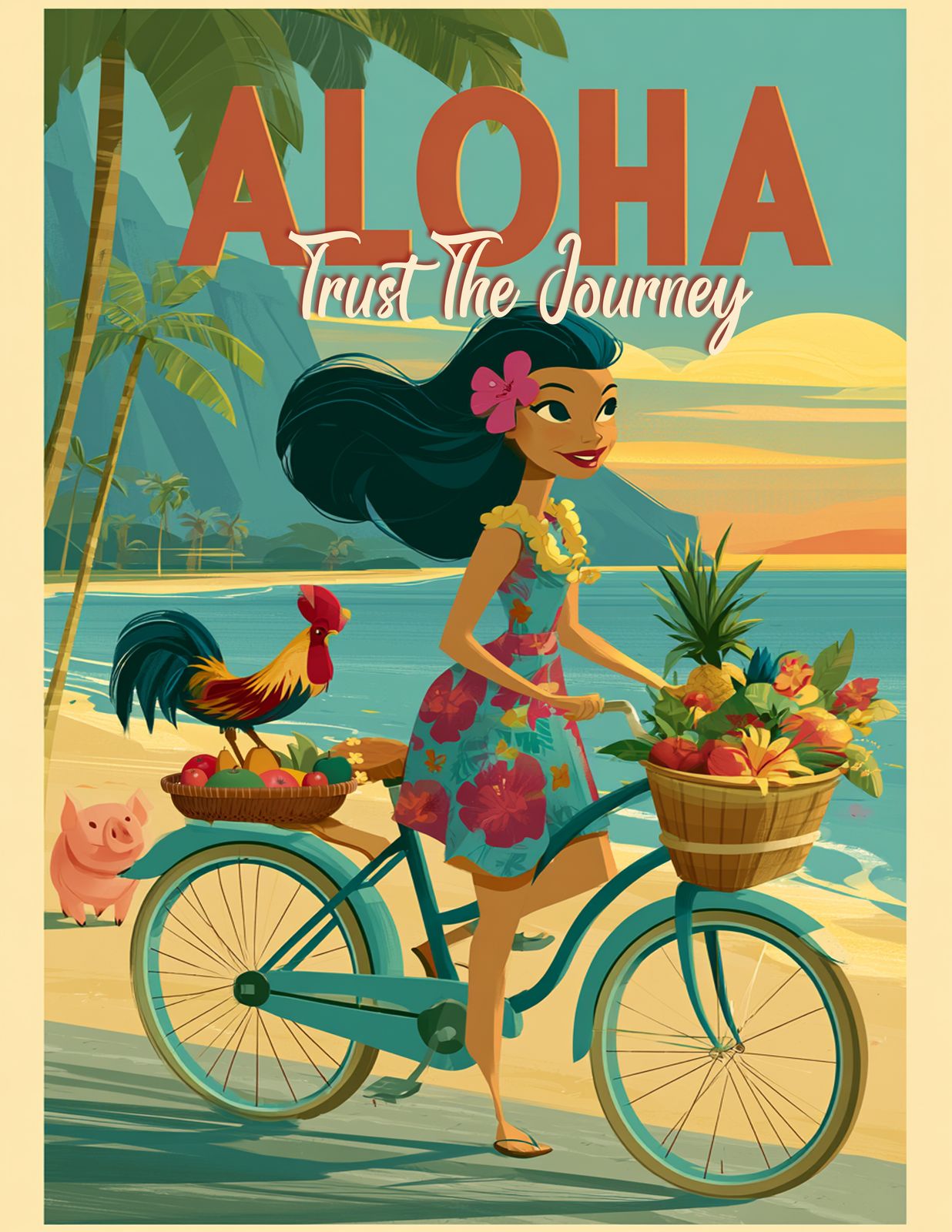 RT 554 - Original Hawaii Art Print by Wailea Art