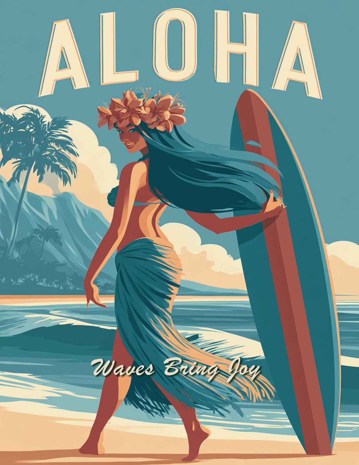RT 555 - Original Hawaii Art Print by Wailea Art