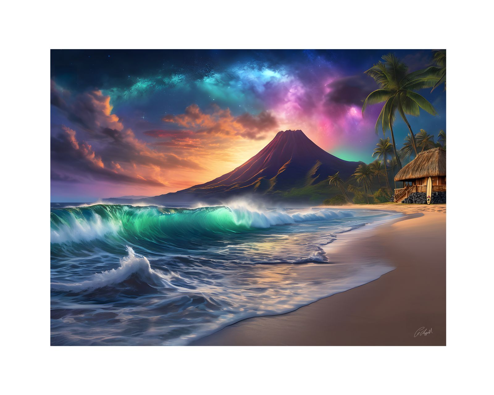 ML200 - Original Hawaii Art Print by Wailea Art