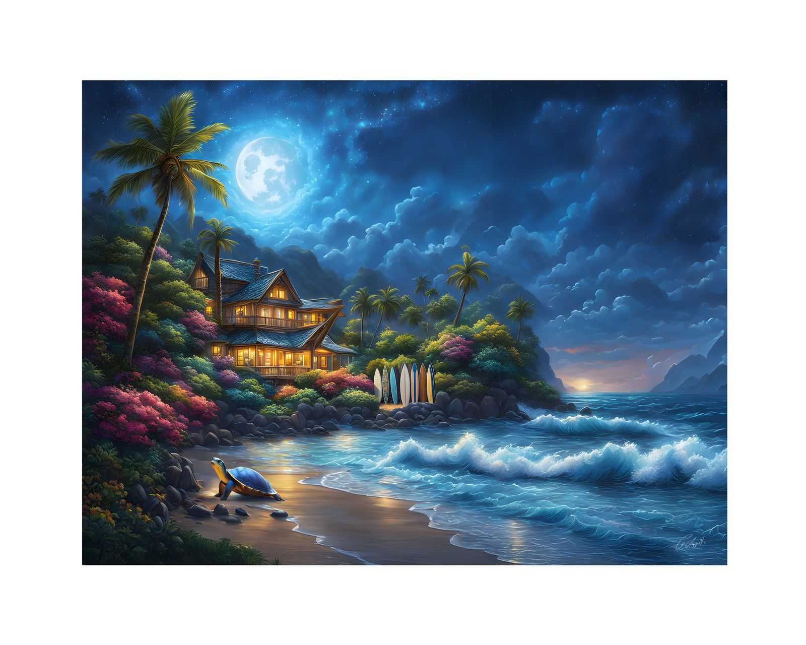 ML202 - Original Hawaii Art Print by Wailea Art