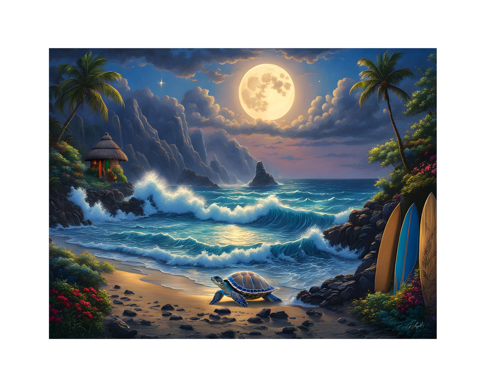 ML203 - Original Hawaii Art Print by Wailea Art