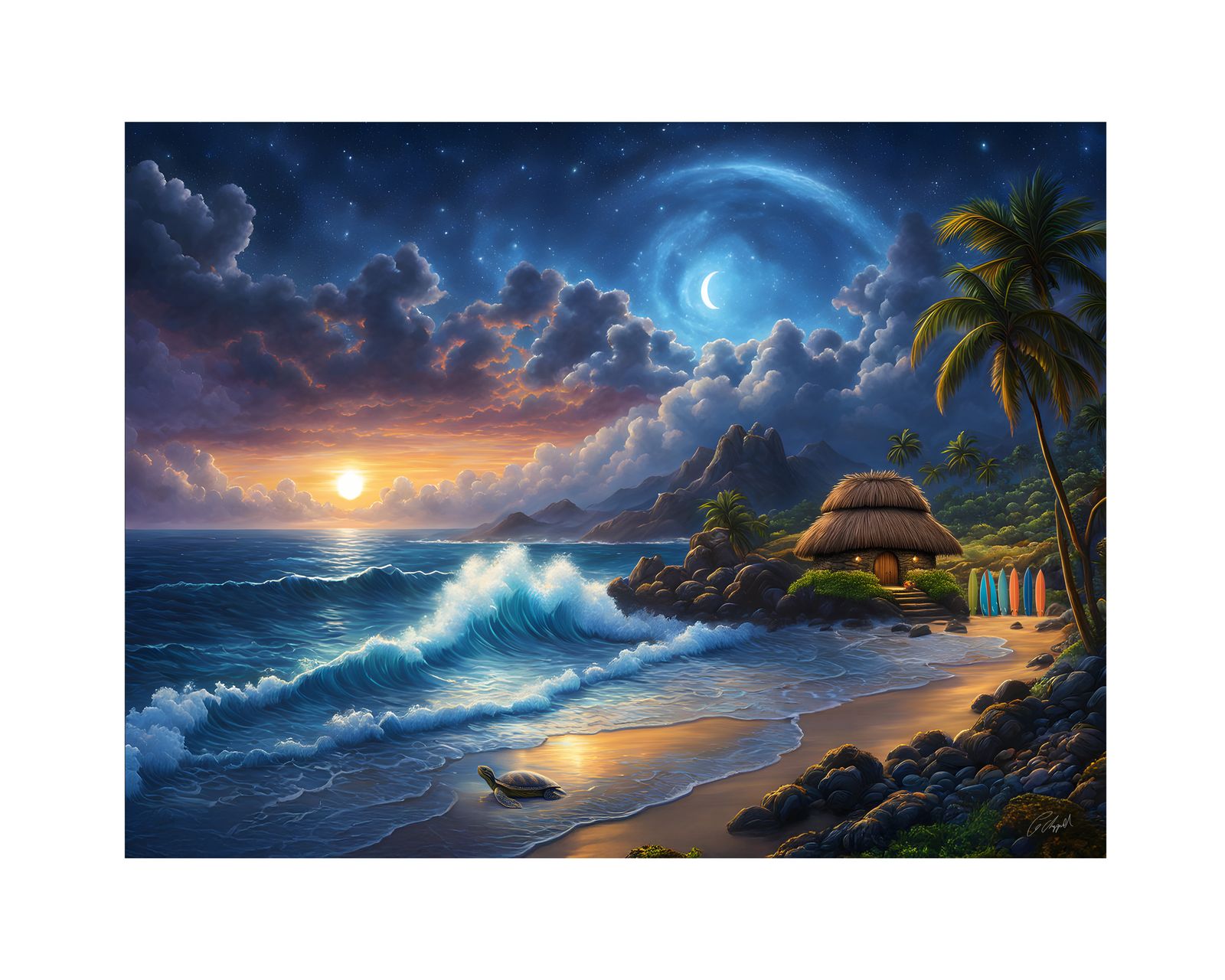 ML204 - Original Hawaii Art Print by Wailea Art