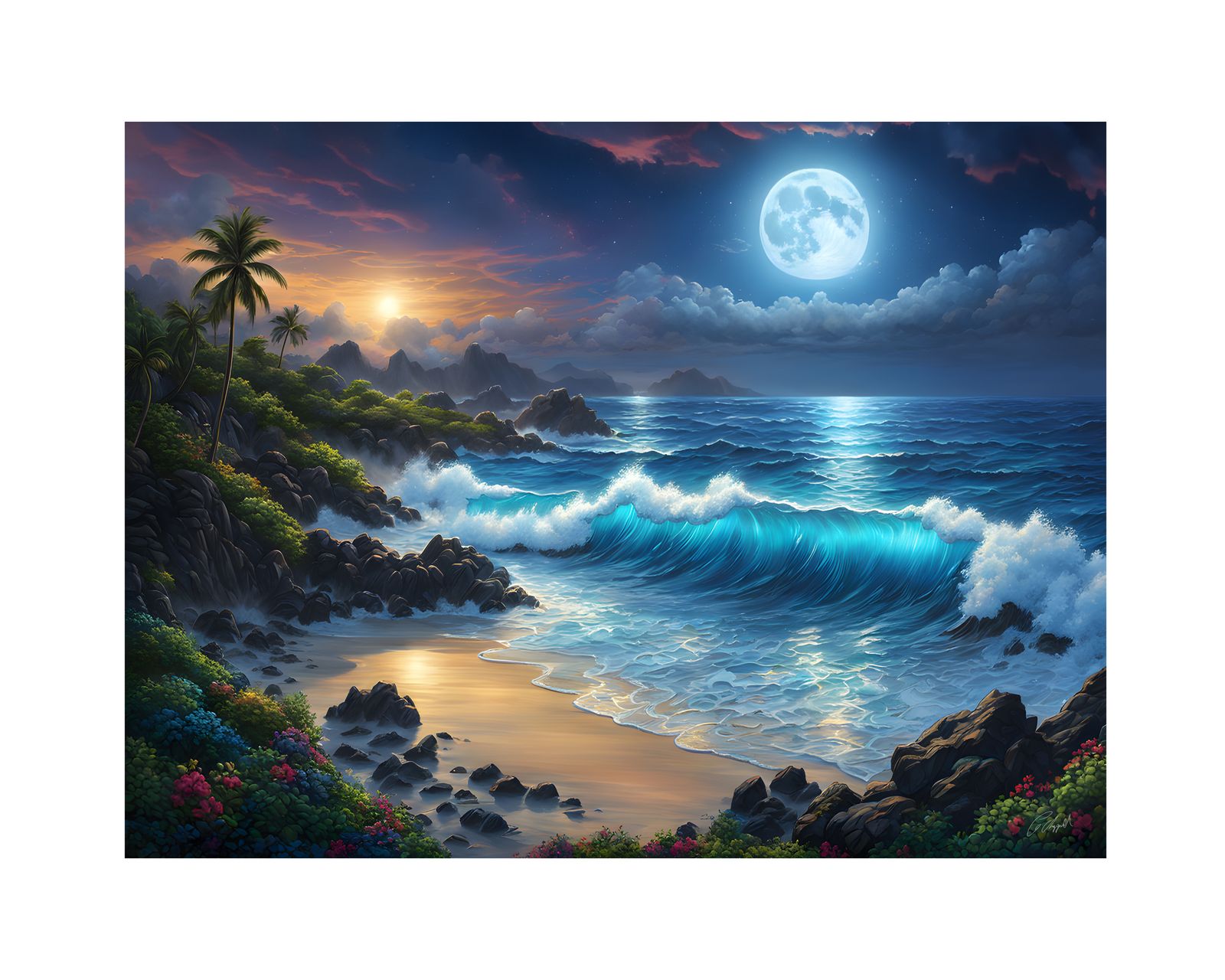 ML220 - Original Hawaii Art Print by Wailea Art