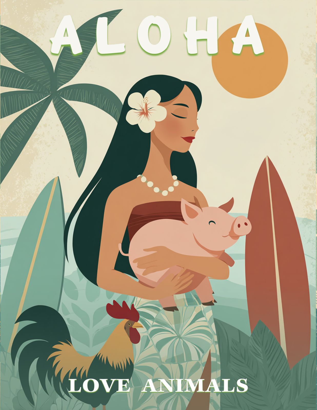 RT  589 - Original Hawaii Art Print by Wailea Art