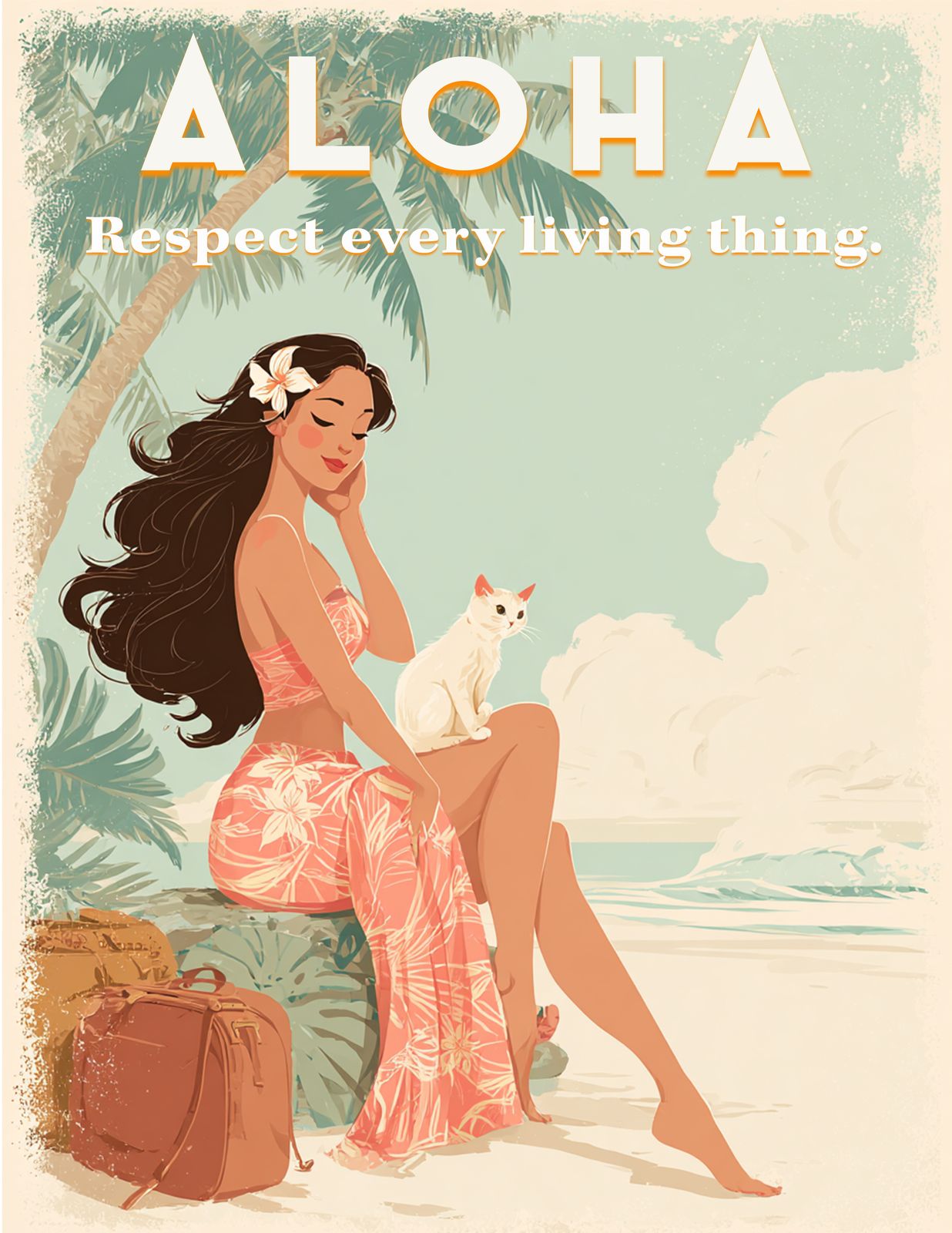 RT 592 - Original Hawaii Art Print by Wailea Art