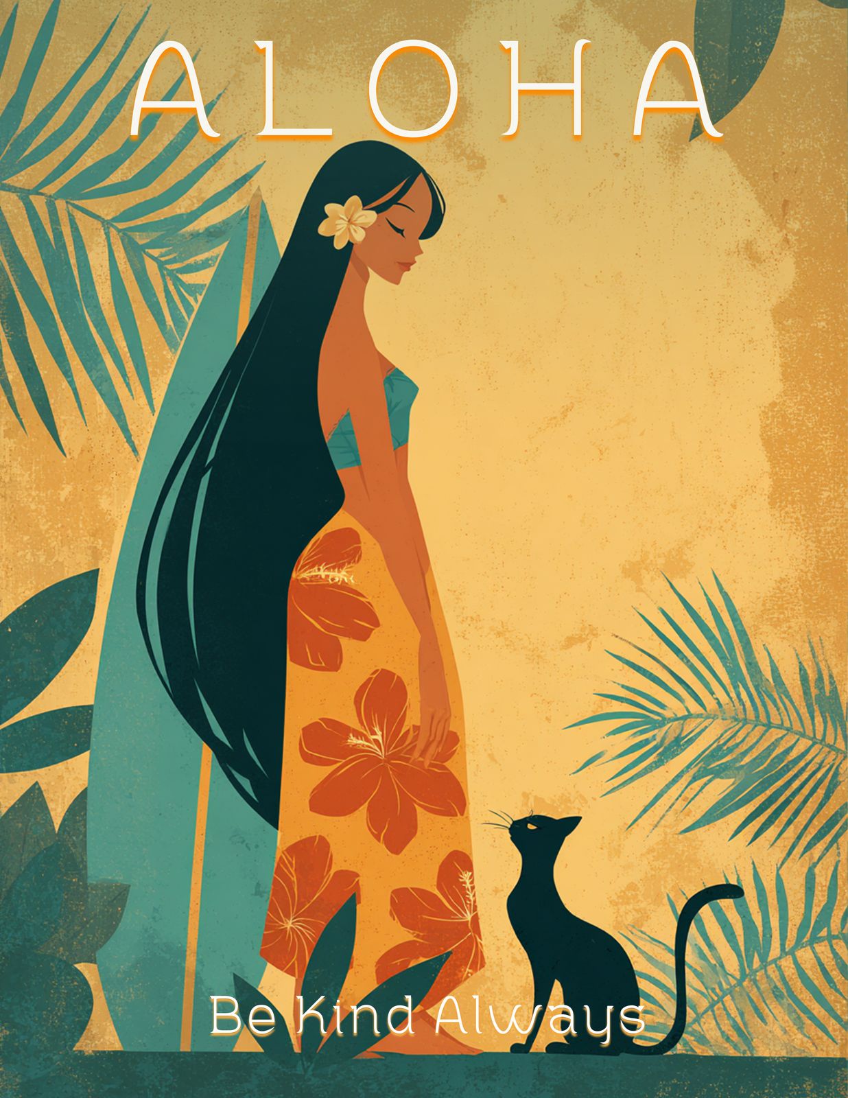 RT 594 - Original Hawaii Art Print by Wailea Art