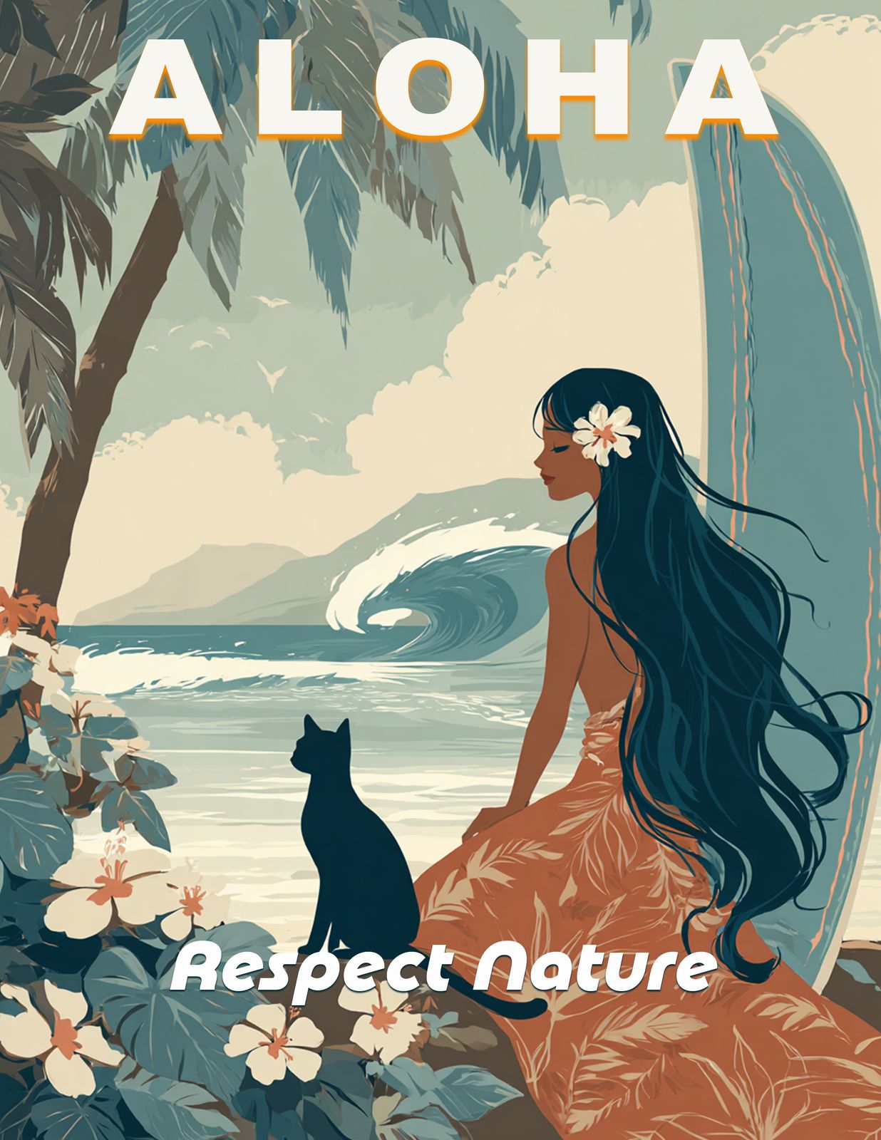 RT 597 - Original Hawaii Art Print by Wailea Art