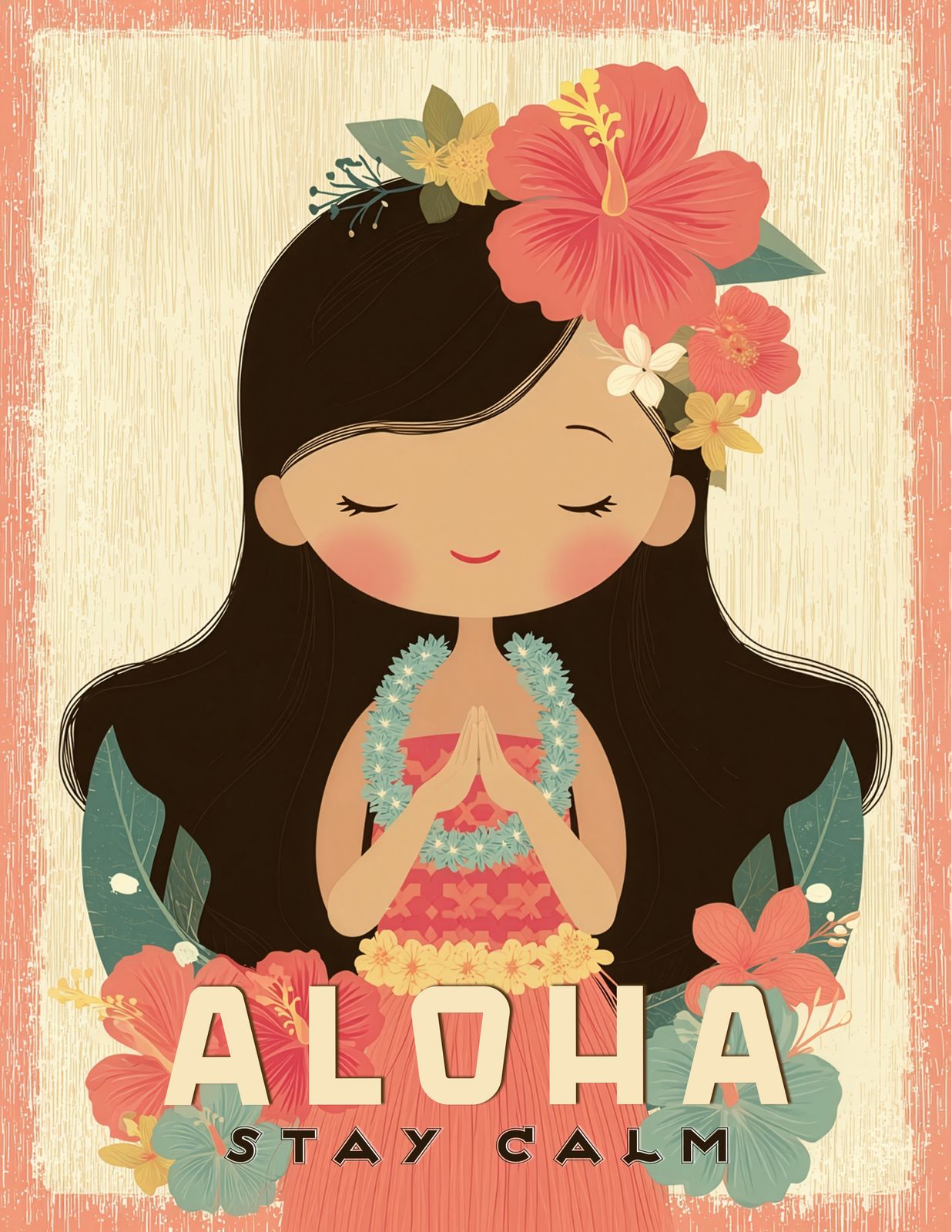 Aloha Calm - Hawaiian Art - Original Hawaii Art Print by Wailea Art