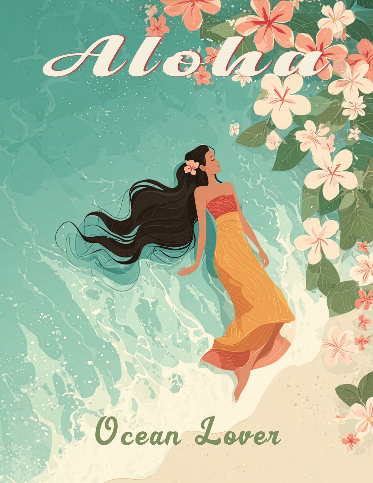 Tropical Grace — Hawaiian Art - Original Hawaii Art Print by Wailea Art