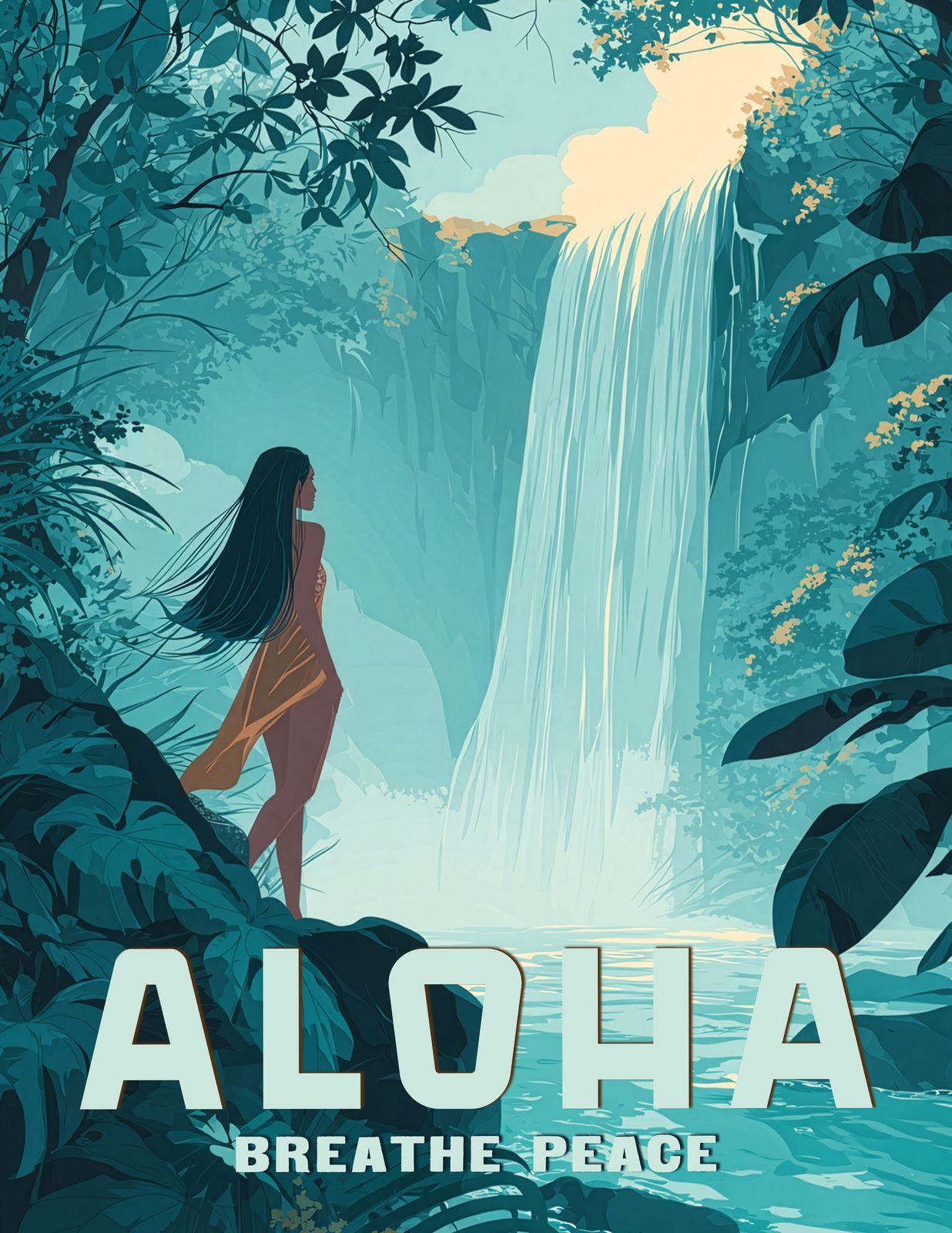 Island Blessing — Maui Art - Original Hawaii Art Print by Wailea Art