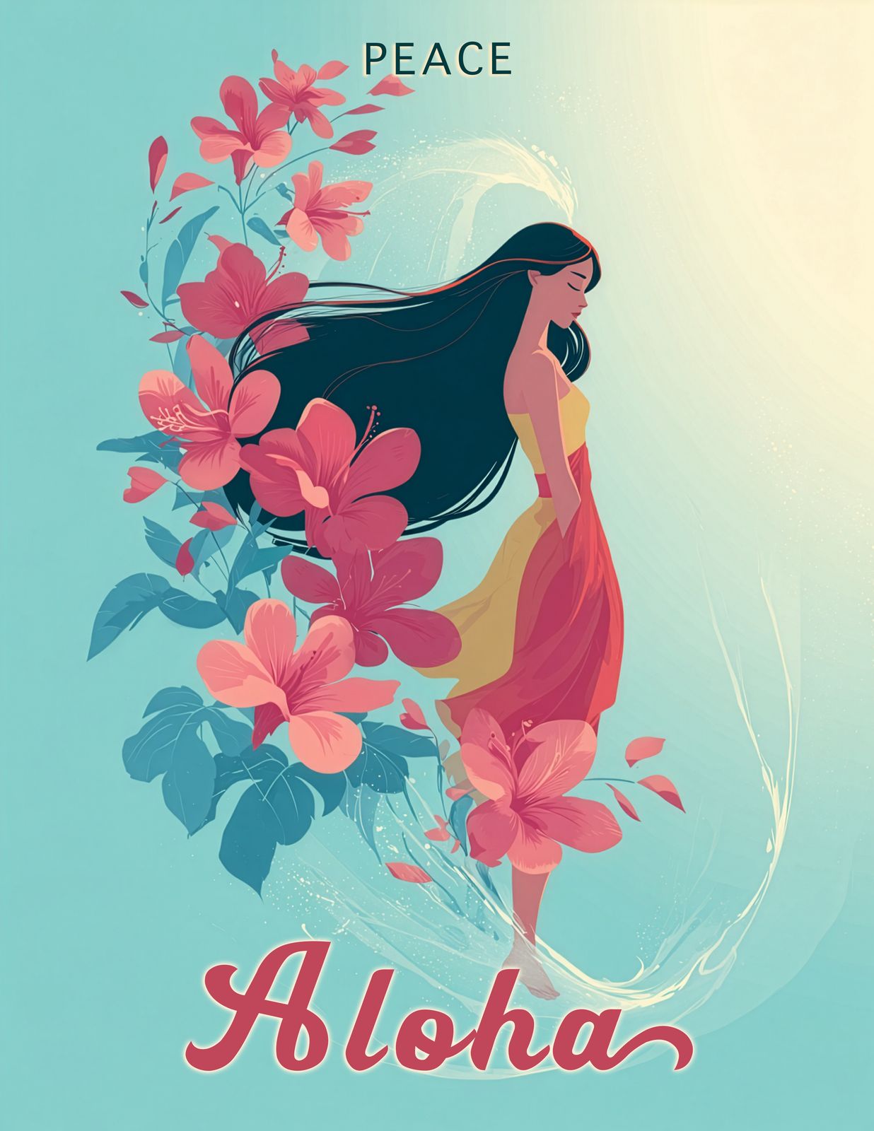 Wailea Waters — Wailea Art - Original Hawaii Art Print by Wailea Art