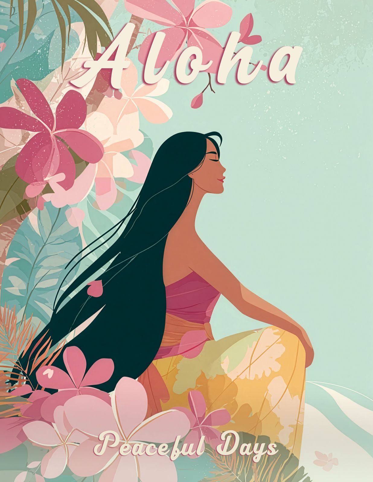 Hula Dreams — Hawaiian Hula Art - Original Hawaii Art Print by Wailea Art