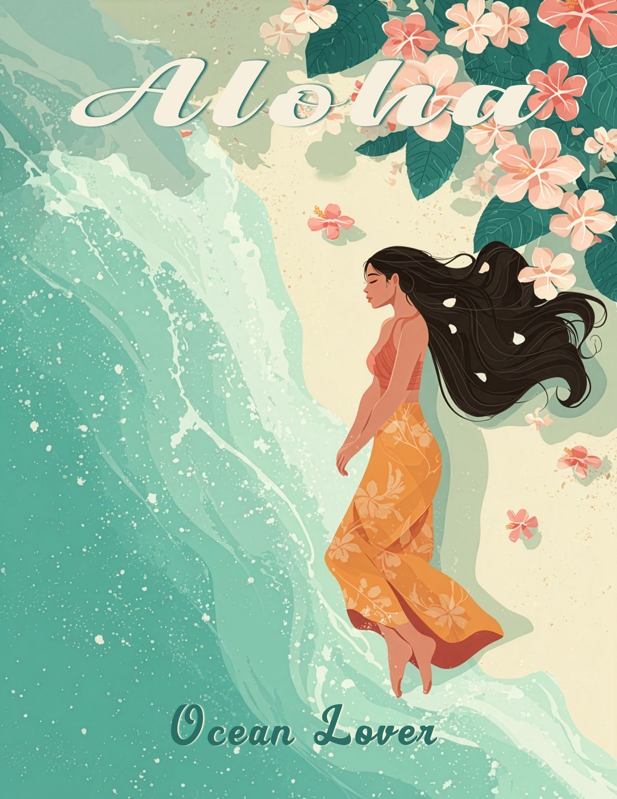 Calming Waters — Hawaii Art - Original Hawaii Art Print by Wailea Art