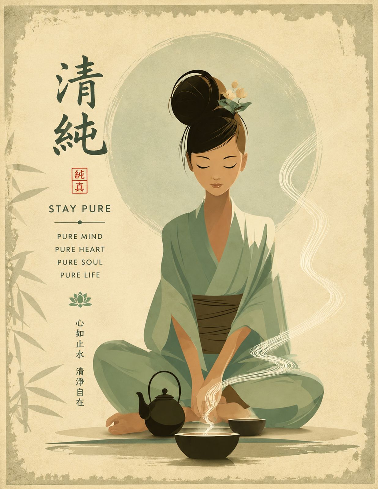 PURE STILLNESS | Where the mind finds peace. - Original Hawaii Art Print by Wailea Art