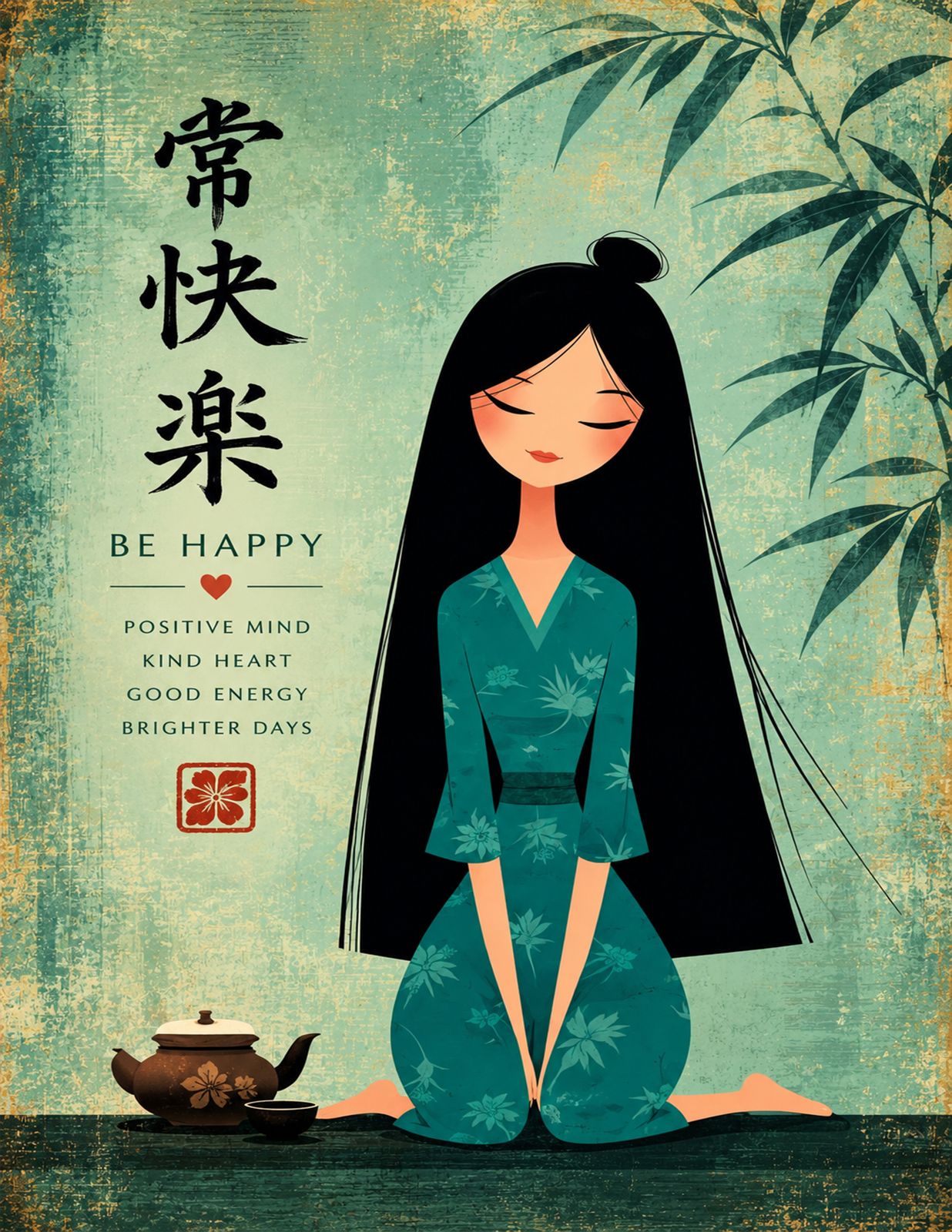 JOYFUL SPIRIT | Let happiness bloom within. - Original Hawaii Art Print by Wailea Art