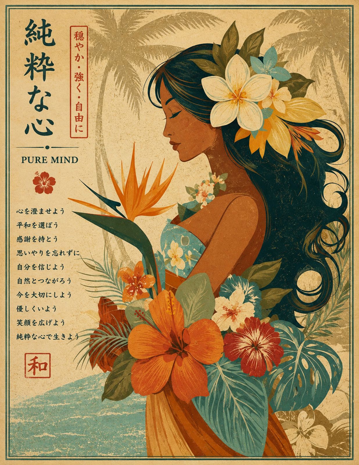 PURE ISLAND SOUL | Where nature meets serenity. - Original Hawaii Art Print by Wailea Art