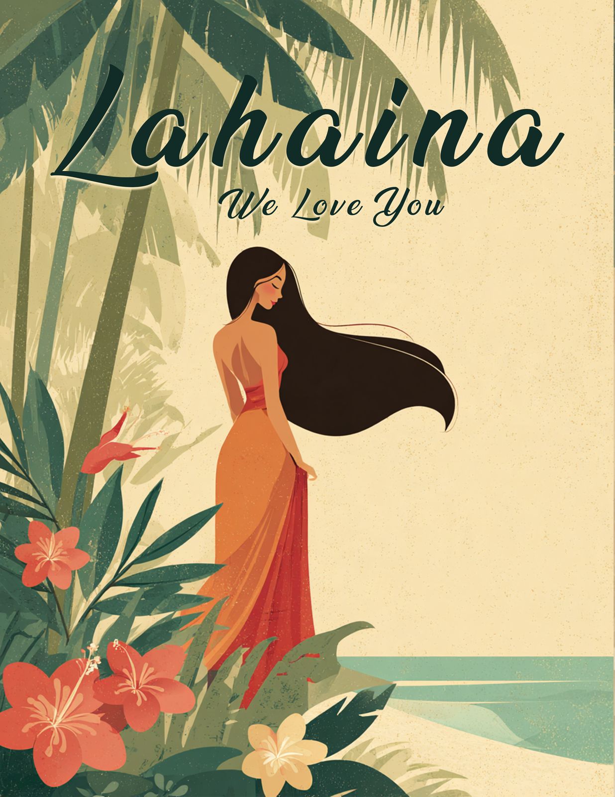 ISLAND ELEGANCE | where beauty meets aloha - Original Hawaii Art Print by Wailea Art